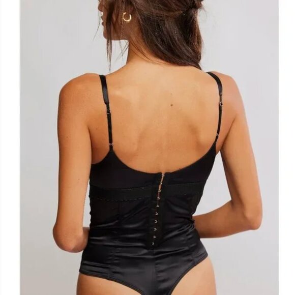 FREE PEOPLE NWT Anywhere With You Bodysuit / Black - small ($70) - Picture 3 of 10